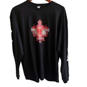 Smart Blanks Sweater Womens‎ XL Plain Black Embroidered Long Sleeve Pullover